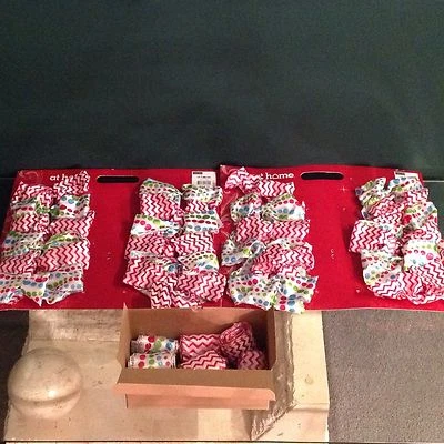 At home Holiday Satin Gift Ribbon Bow Set Hobby Craft   - Image 1 of 4