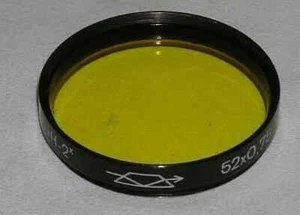 a Yellow-2x KMZ 52x0.75mm Russian Vintage Light Filter 52mm for Lens 4328 - Picture 1 of 1