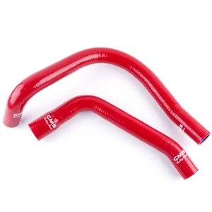Red For 67-69 Pontiac Firebird / Chevy Camaro Trans-Am V8 Silicone Radiator Hose - Imagen 1 de 10