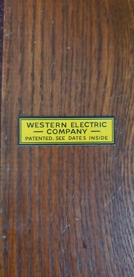 CALCOMANÍA LOGO WESTERN ELECTRIC 317 1907-1910 Foto 1 de 2