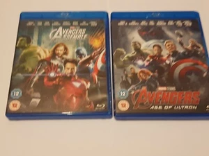 Marvel Avengers Assemble + Marvel Avengers Age Of Ultron Blu Ray Films Bundle - Picture 1 of 4
