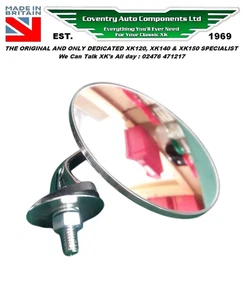 Jaguar XK120, 140 & 150 Paar runde klassische Lucas Style Außenspiegel. - Bild 1 von 7