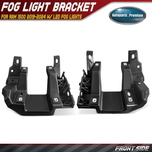 2x Front Left & Right Fog Light Bracket for Ram 1500 2019-2024 w/ LED Fog Lights - Picture 1 of 11