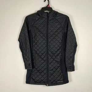 Merrell thinsulate quilted hybrid long puffer jacket outerwear womens Medium - Picture 1 of 8