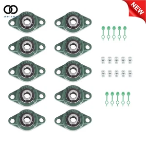 10 Stck. 5/8 Zoll Bohrung UCFL202-10 Stehlager Flanschlager 2 Schrauben massive Basis - Bild 1 von 12