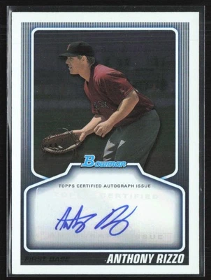 Anthony Rizzo 2010 Bowman Draft Auto A #BPA-AR Boston Red Sox - Image 1 of 2