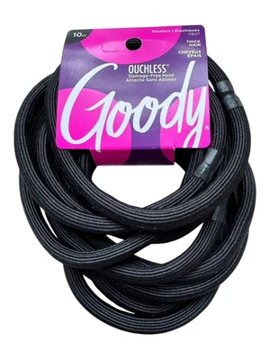 Elásticos sin daños Goody sin daños para cabello grueso - 10 unidades - negros Foto 1 de 2