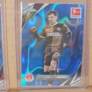 Philipp Treu 2024-25 Topps Chrome Blue Lava #32/150 FC St. Pauli - Picture 1 of 3