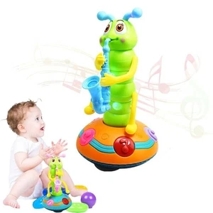Interactive Electric Music Toy LED Dancing Caterpillar Toy Desktop Ornament - Picture 1 of 12