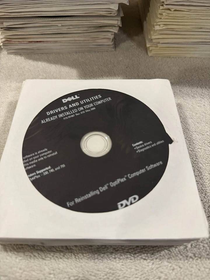 Dell Reinstalling Dell Optiplex Computer Software - Image 1 of 1