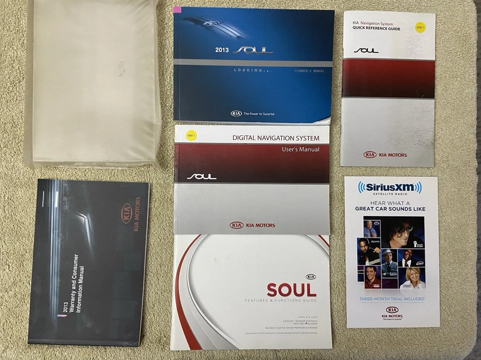 2013 Kia Soul Owners Manual With Case - Image 1 of 1