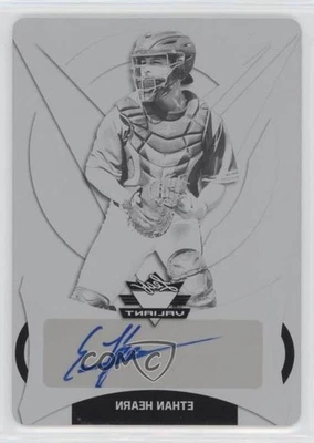 2019 Leaf Valiant Printing Plate Black 1/1 Ethan Hearn #BA-EH1 Auto 8x7 - Image 1 of 3