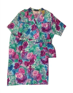 ELVI COUTURE Womens 2 Piece Skirt Set IT 50 XL W42 Multicoloured Floral AR02 - Picture 1 of 6