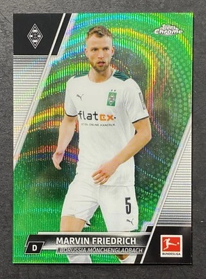 2021-22 Chrome Bundesliga #14 Marvin Friedrich - BORUSSIA Green Refractor /99 - Image 1 of 3