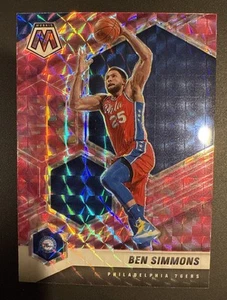 Ben Simmons 2020-21 Panini Mosaic PINK CAMO PRIZM Parallel Insert Card (no.104) - Bild 1 von 2