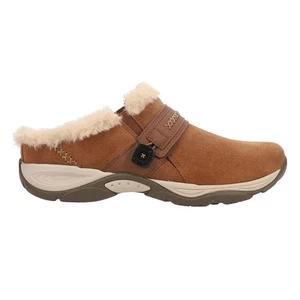 Easy Spirit Elinn Shearling Mules Womens Brown Flats Casual E-ELINN-210 - Picture 1 of 5