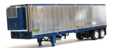 DCP Great Dane chrome/blue tandem axle 40ft reefer trailer 1/64 no box - Image 1 of 4
