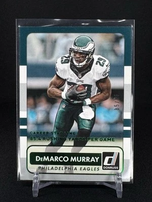 2015 Donruss DeMarco Murray Career Stat Line Green /85 #46 Philadelphia Eagles - Image 1 of 2