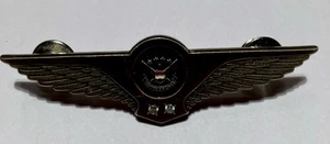 Vintage United Airlines Flugbegleiter Flügel Pin mit Doppelrücken 2 Edelsteine - Bild 1 von 4