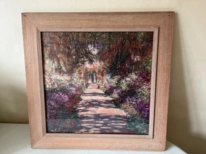 Vintage print of Claude Monet Pathway in Giverny Garden - Picture 1 of 4