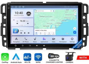 Car Stereo Android Auto 13 6+64 CarPlay For GMC Yukon Sierra Chevy Tahoe Express - Picture 1 of 24