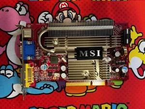 MSI NX7600GS-TD256Z, Nvidia GeForce 7600 GS 256MB DDR2 AGP Graphics Card - Afbeelding 1 van 3