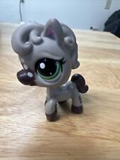 Littlest Pet Shop Purple Grey Horse Green Eyes Animal LPS Figure New