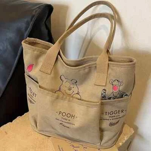 1 Stück Winnie Puuh Beuteltasche, Vintage-inspirierte Schultertasche Handtasche Beuteltasche - Bild 1 von 9