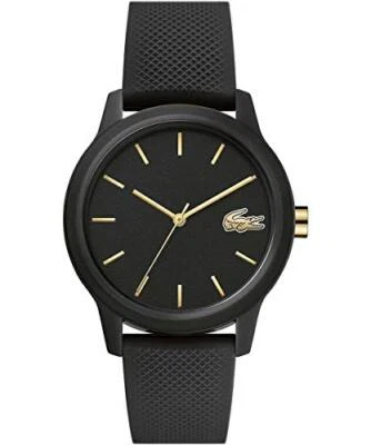 Lacoste Women Quartz Black Tr90 Case Watch Black Silicone Rubber Strap 2001064 - Image 1 of 4