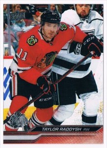2023-24 UPPER DECK SERIES 1 TAYLOR RADDYSH CHICAGO BLACKHAWKS #38