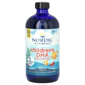 Nordic Naturals Children's DHA 530 mg Omega-3 Strawberry - 473 ml | Great Taste - Picture 1 of 2