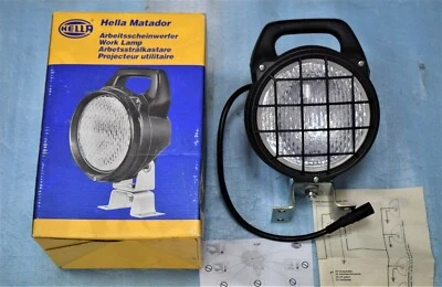 projecteur de travail H3 HELLA MATADOR avec grille de protection et interrupteur - Photo 1/2