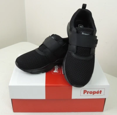 Propet Stability X 系带步行鞋女式 8.5 W (D) 黑色可调肩带 — 第 1/4 张图片