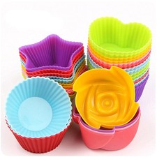 COPPA in Silicone Cake Muffin Chocolate Cupcake Casi BAKING CUP COOKIE STAMPO FORMA 6