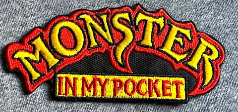 MONSTER IN MY POCKET embroidered figure logo patch action title badge muscle men Cover