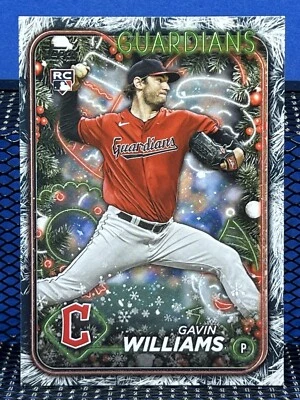 2024 Topps Holiday GAVIN WILLIAMS Holiday Tree Parallel Guardians RC - Image 1 of 2