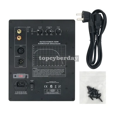 Subwoofer Amplifier Board Plate Amp Ethics Sound 350W For Closed &Phase-Inverted - Image 1 of 4