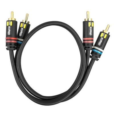 ELE14000M Element-Hz™ Universal Dual RCA-Style Cable (0.5 Meters / 1.64ft) - Image 1 of 4