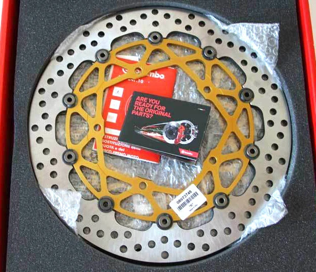 Rotores de freno delanteros Brembo 320 mm Yamaha YZF R1 R1M R6 V-Max MT10 FZ10 MT-10/SP Foto 1 de 1