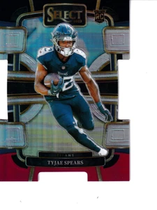 2023 Panini Select - Concourse Black & Red Prizm Die-Cut #97 Tyjae Spears (RC) - Picture 1 of 2