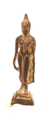 Figura de Buda caminante del período Sukhothai budista tailandés Foto 1 de 4