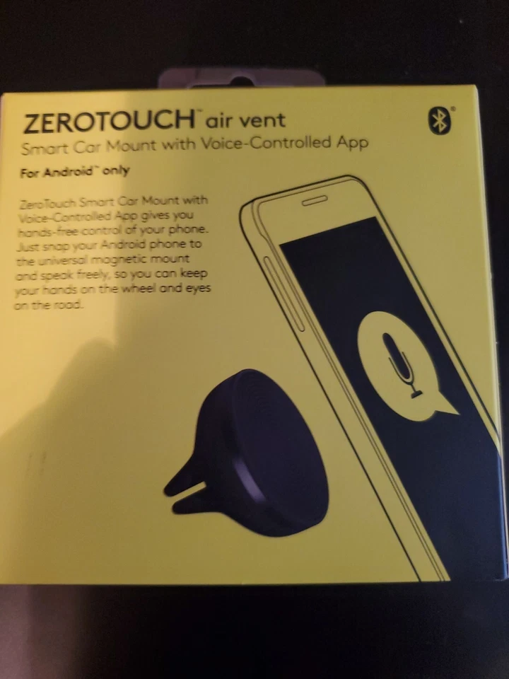 Zerotouch Zero Touch air vent Smart car mount w/ Voice App Black NEW in box - Image 1 of 1
