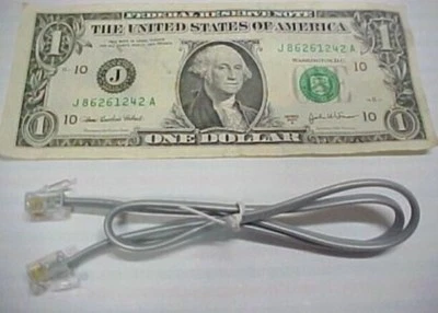 Lot 10 Modular Telephone 18" Phone Cords Fax Telecom Modem Answering Machine New - Image 1 of 4