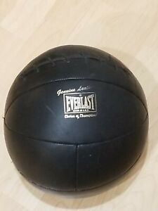 Vintage Everlast Genuine Leather Choice Of Champions Medicine Ball Made In USA
