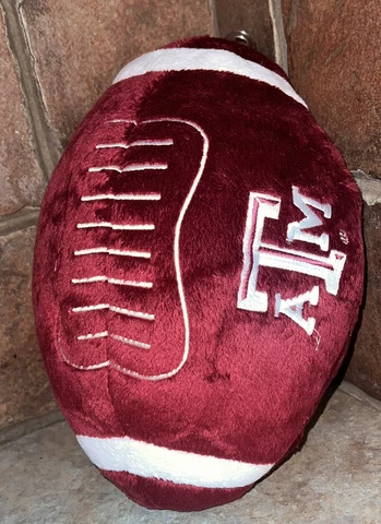 BIG NCAA TEXAS A&M BROWN PUPPY DOG INSIDE OUT PLUSH BALL REVERS A PALS FOOTBALL Cover