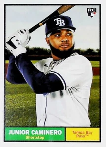 2024 Topps Archives 1961 variación #33 Junior Caminero Tampa Bay Rays - Imagen 1 de 2