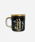 Egypt Coffee Mug, Isis & Horus, Hieroglyphics, Egyptian Art, Made in Egypt Black