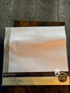 Álbum de recortes de colección recambio 12"x12" 10 hojas postes de extensión NUEVO - Imagen 1 de 2