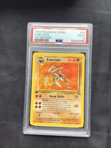 Pokemon Cards: Fossil 1st Edition Rare: Kabutops 24/62 PSA 9 - Picture 1 of 6