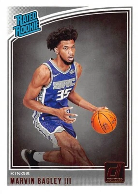 2018-19 Panini Donruss Marvin Bagley Rated Rookie #168 NM/MT SACRAMENTO KINGS - Image 1 of 2